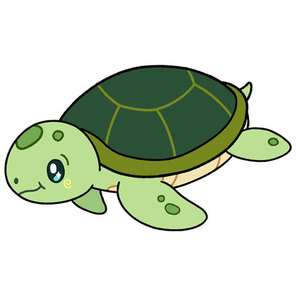 baby sea turtle illustration