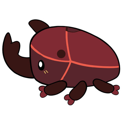 mini rhinoceros beetle design illustration