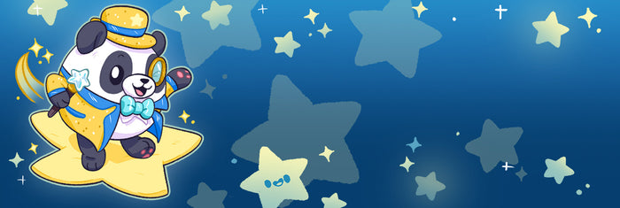 SQUEE banner with reginald flying on a star