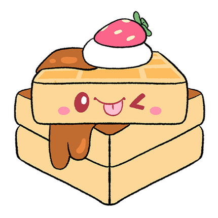 waffle stack design illustration