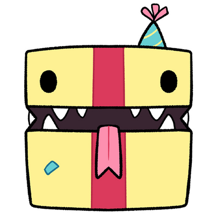 mini birthday mimic gift design illustration