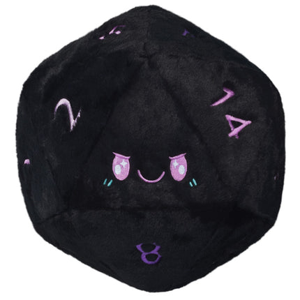 Squishable Black D20 Dice Front View