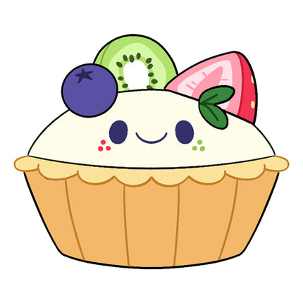 mini fruit tart design illustration