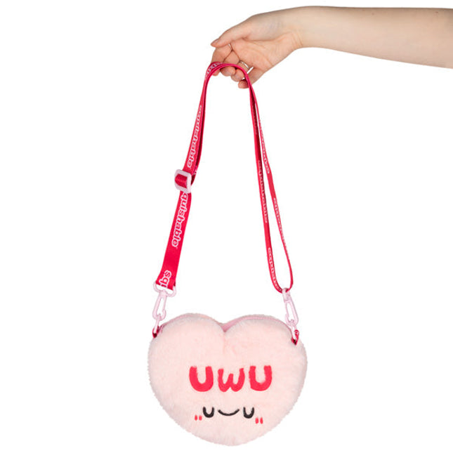 Fuzzy Crossbody Candy Heart Uwu