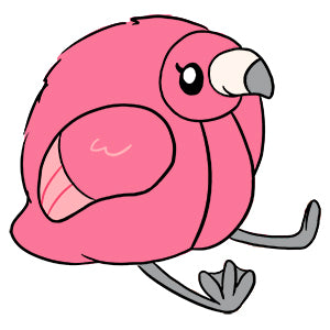 mini squish fluffy flamingo 7 design