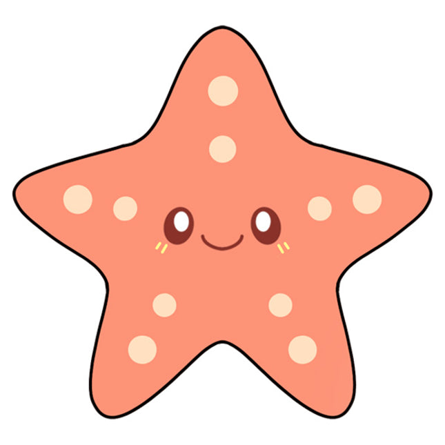 baby starfish design illustration