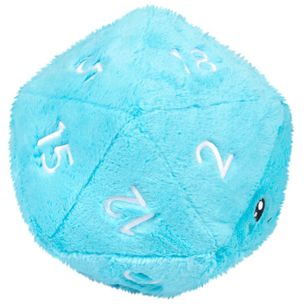 d20 dice side view
