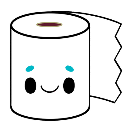 toilet paper design illustration